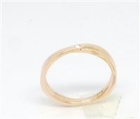 Anello Lorenza Gioielli Intreccio in Oro Diamante 0.01 Ct A0331-13 - A0331-13